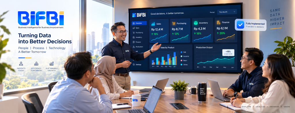 Tim BIFBI membahas dashboard business intelligence